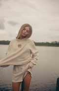 Americana Butter Mock Neck