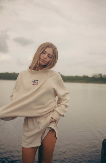 Americana Butter Mock Neck
