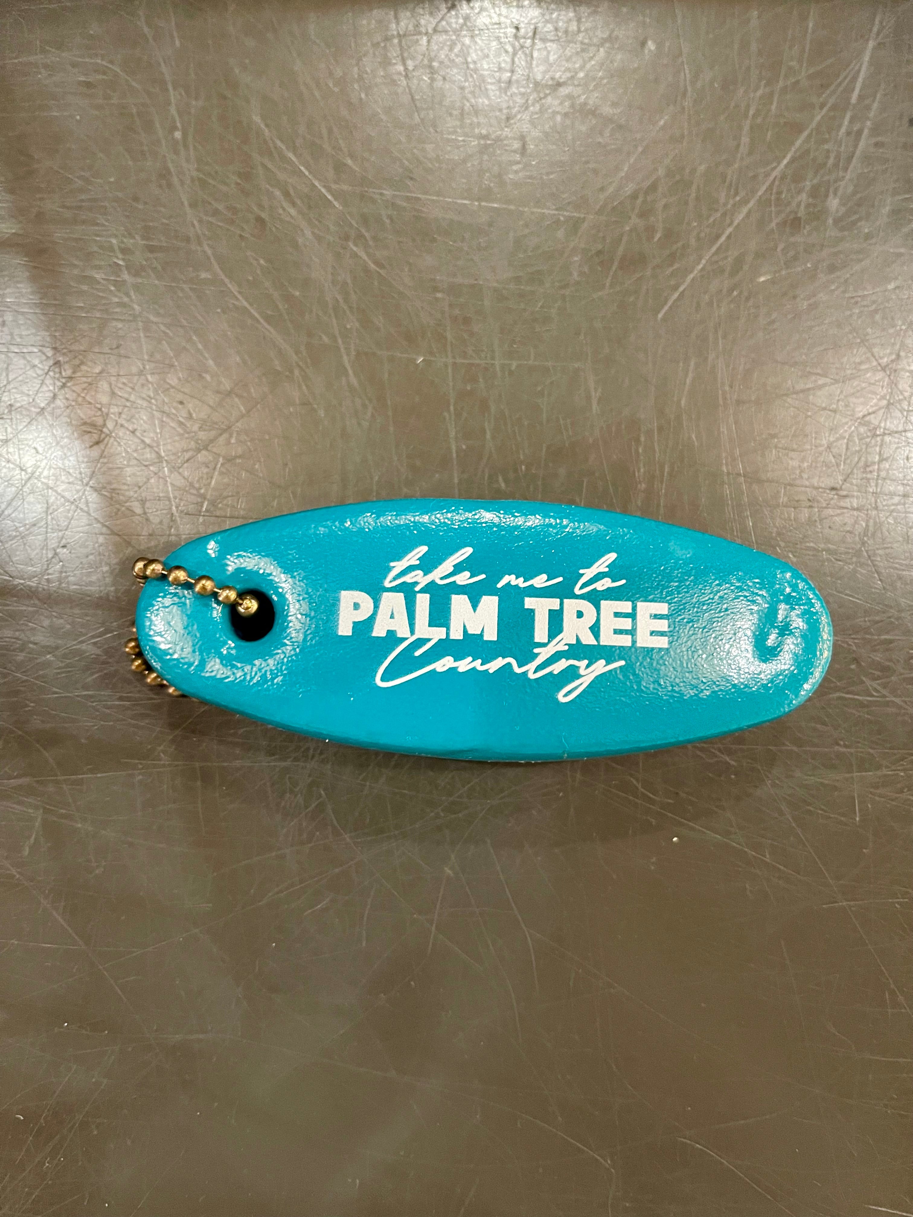 Palm Tree Float Country Key Chain