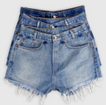 Upcycled Denim Shorts