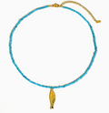 Sasha 18K Gold Non-Tarnish Fish Beaded Necklace