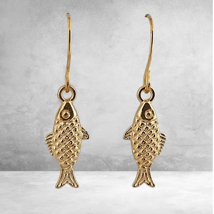 Gold Fish Earrings