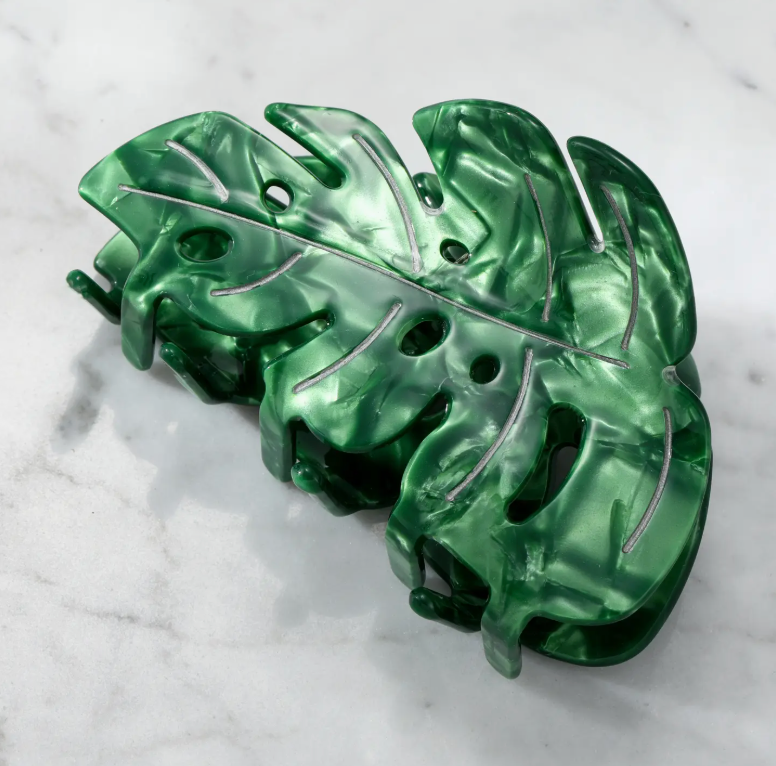 Eco-Friendly Monstera Leaf Hair Clip