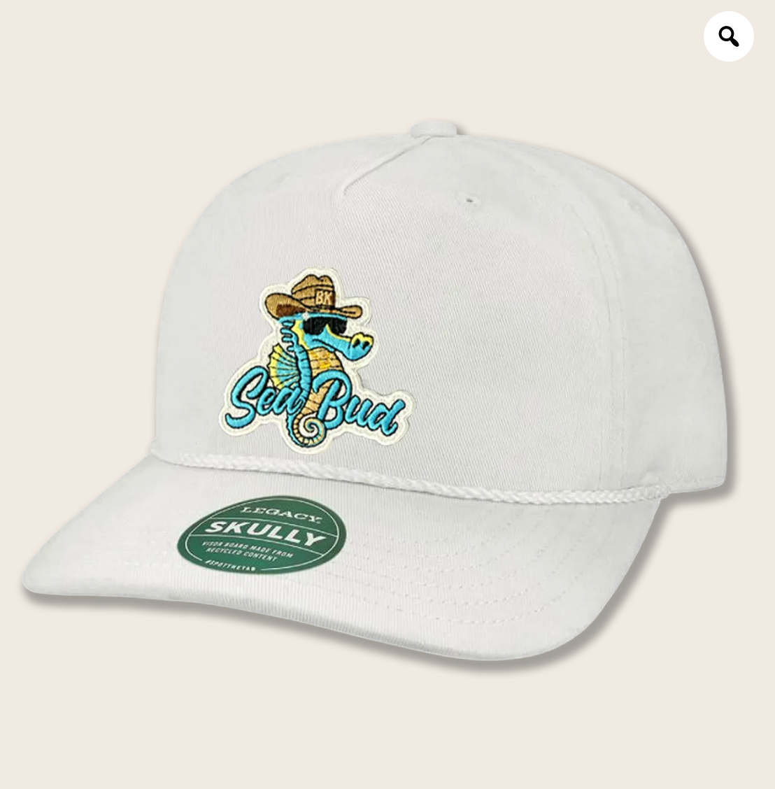 Sea Bud Skully White Hat