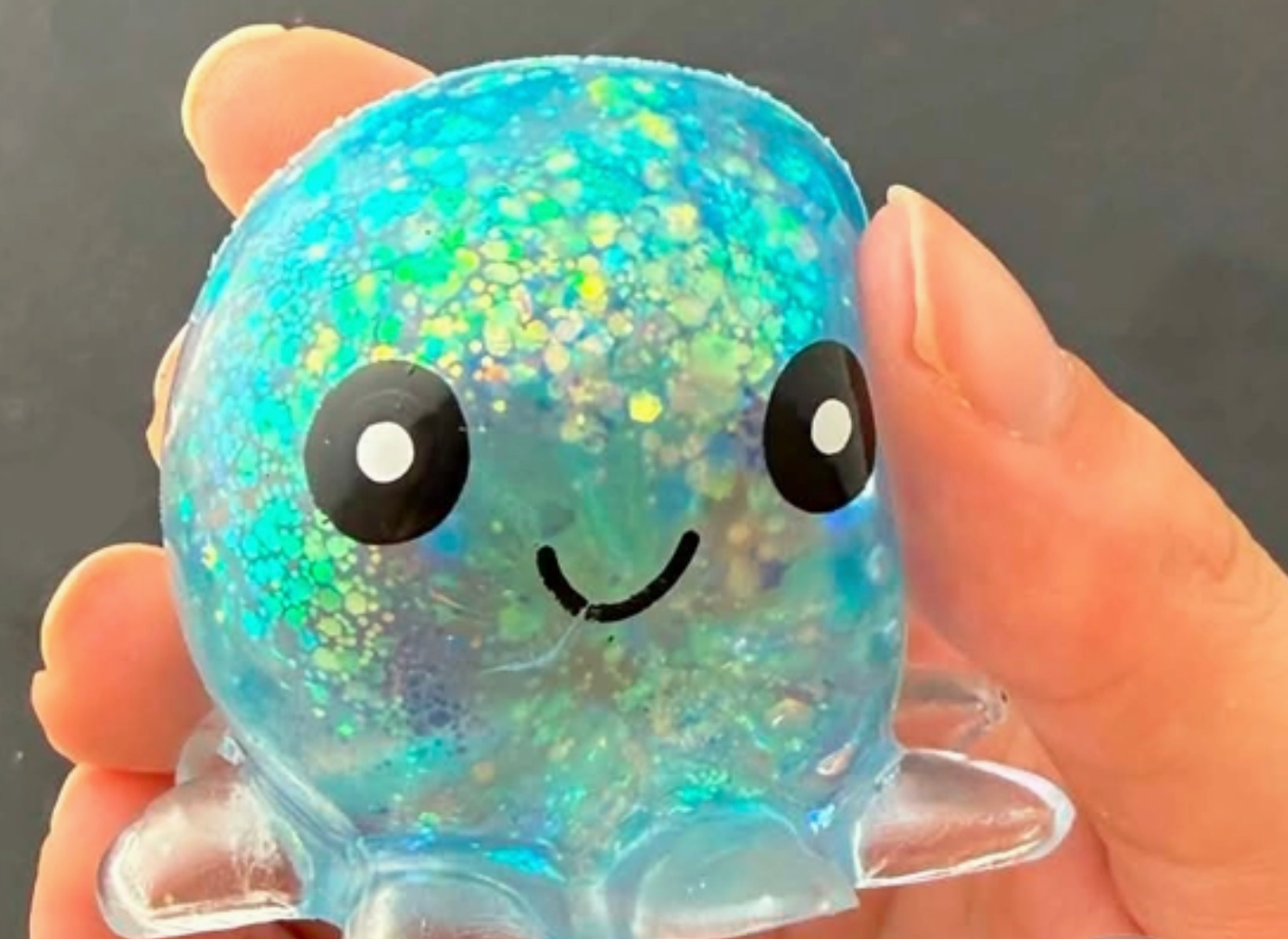 Squishy Glitter Octopus