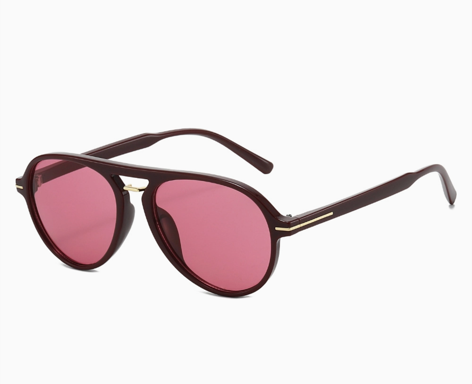 MKS America Vintage Double Bridge Aviator Sunglasses