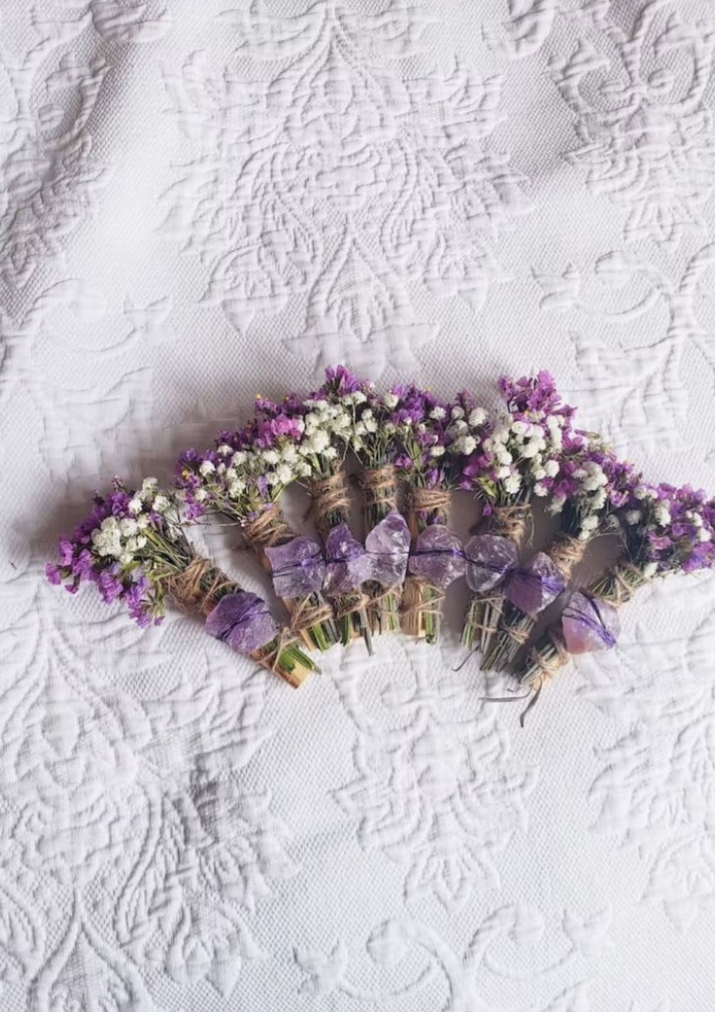 Amethyst, Lavender and Palo Santo Smudge Stick