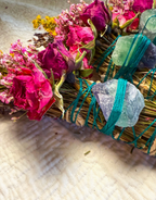 Fluorite Crystal Smudge Stick – Sage and Lavender Blend