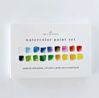 Watercolor Paint Set 18 Colors with Brush