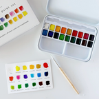 Watercolor Paint Set 18 Colors with Brush