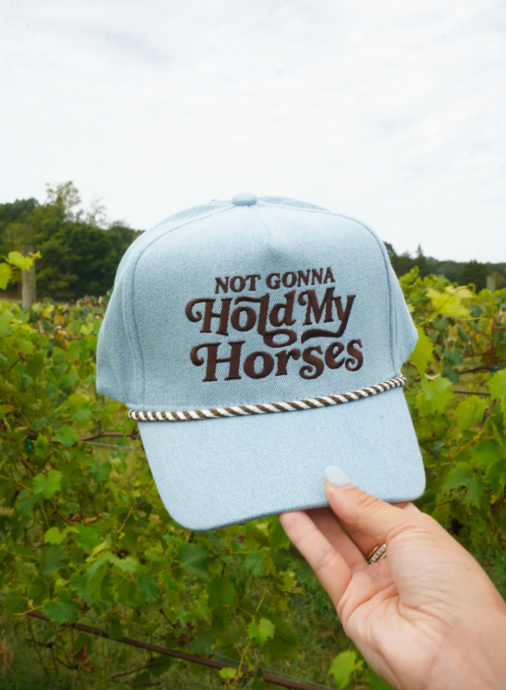 Hold My Horses - Denim Trucker Hat