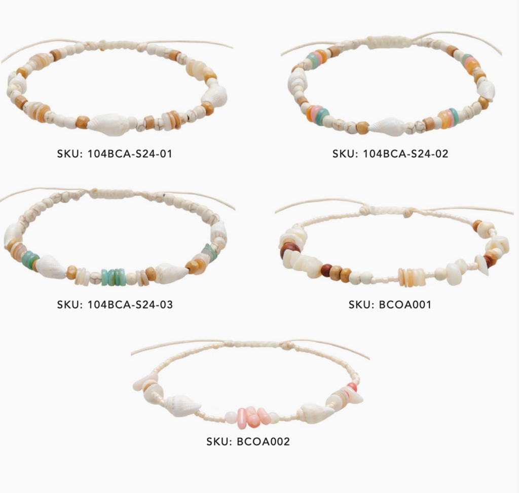 Beachcomber Shell Anklets