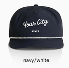 Customizable Handwritten Script Text Nylon Rope Hat
