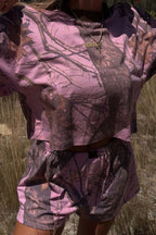 Base Camp Boxy Tee - Pink Break Up
