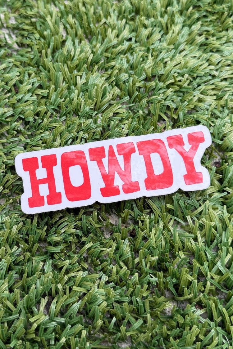 Howdy Sticker