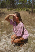 Base Camp Boxy Tee - Pink Break Up