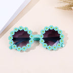Daisy Round Frame Petals Children's Sunglasses
