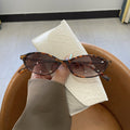 Leopard Oval Small Frame Sunglasses