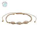 Sunbaked Braided Shell Bracelet