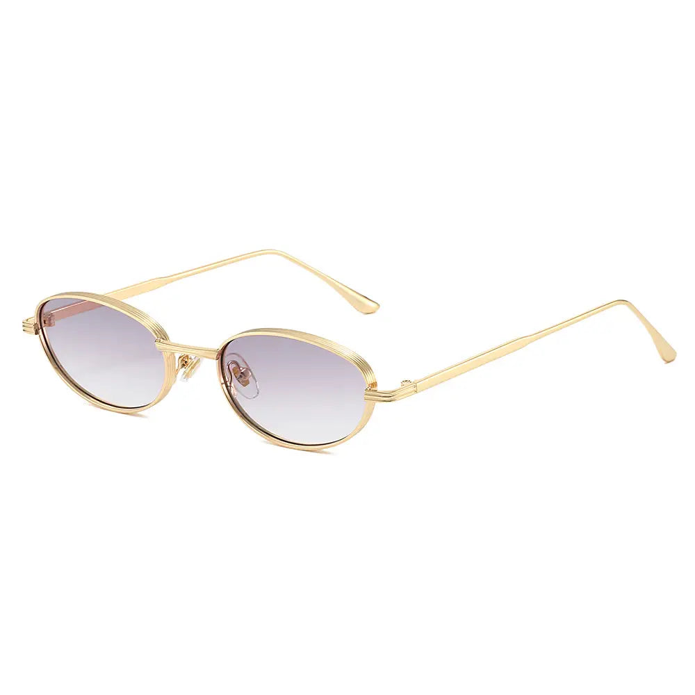 Stylish Small Oval Frame Sunglasses