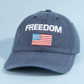 Freedom American Flag Embroidered Baseball Cap