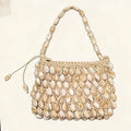 Elegant Beaded Handmade Woven Shoulder Bag