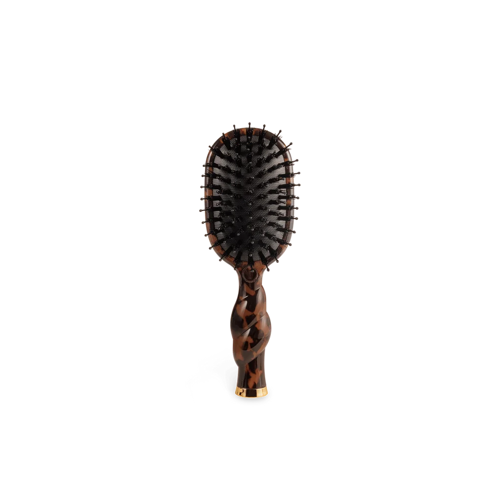 Mini Boar Bristle Hair Brush - Tortoise
