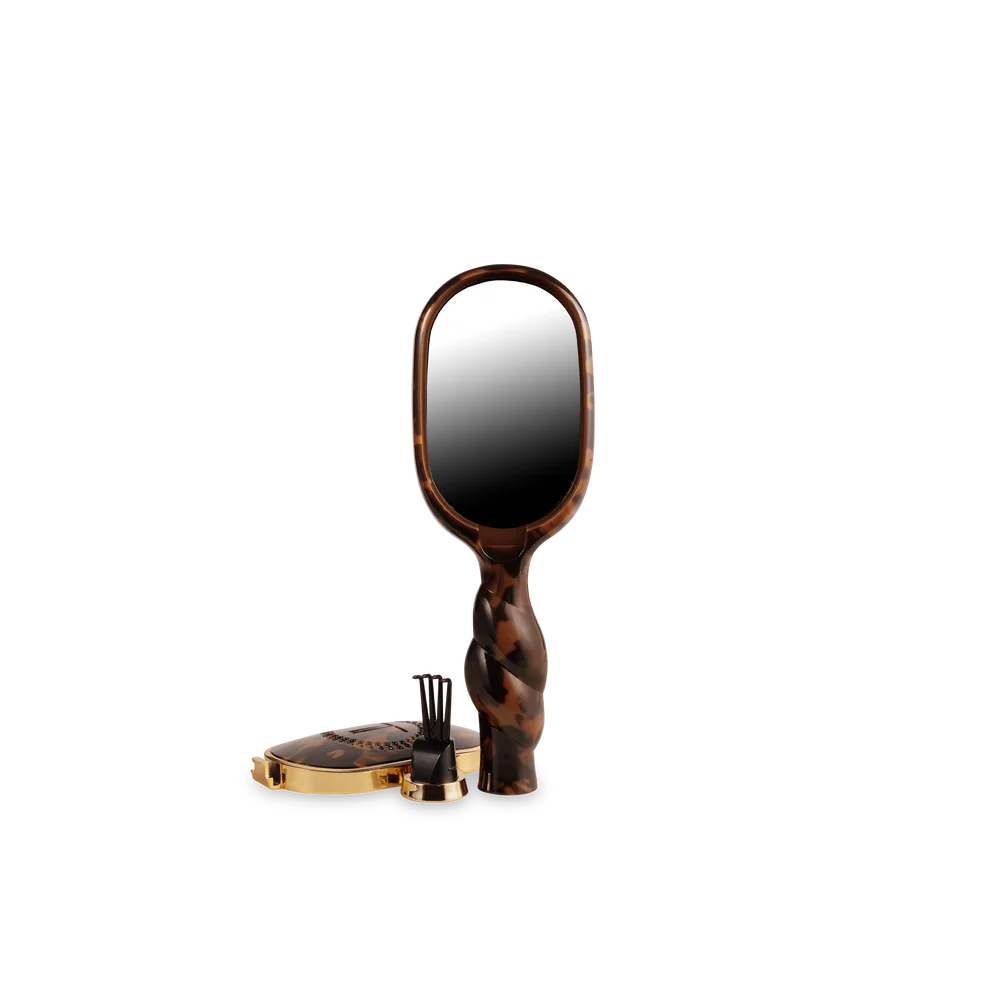 Mini Boar Bristle Hair Brush - Tortoise