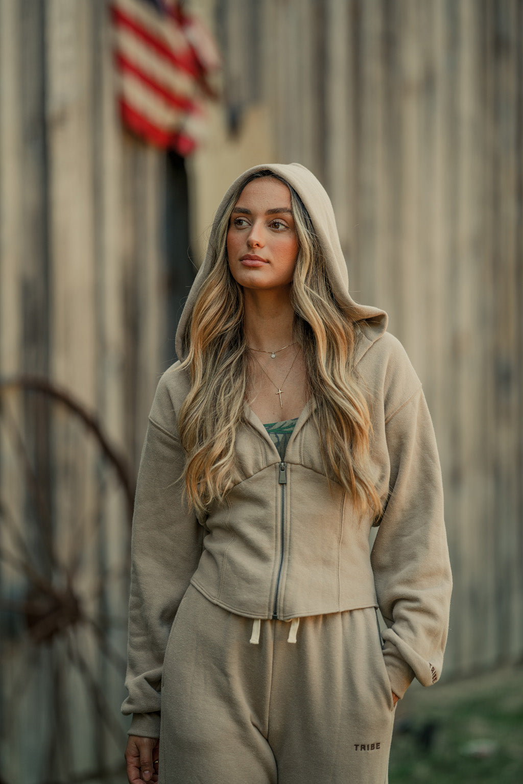 Butter Corset Zip Hoodie - Back Home – Tribe Kelley Surf Post