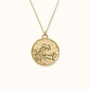 Resera Wave Coin Necklace